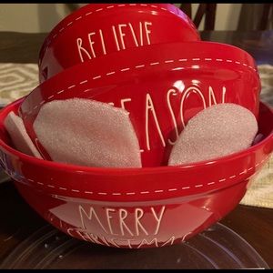Rae Dunn Christmas 2019 set of 3 bowls